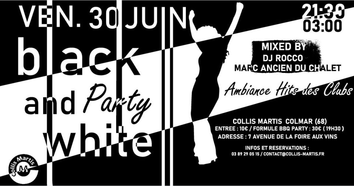 Black And White Party Bbq Party Soir Es Colmar Collis Martis