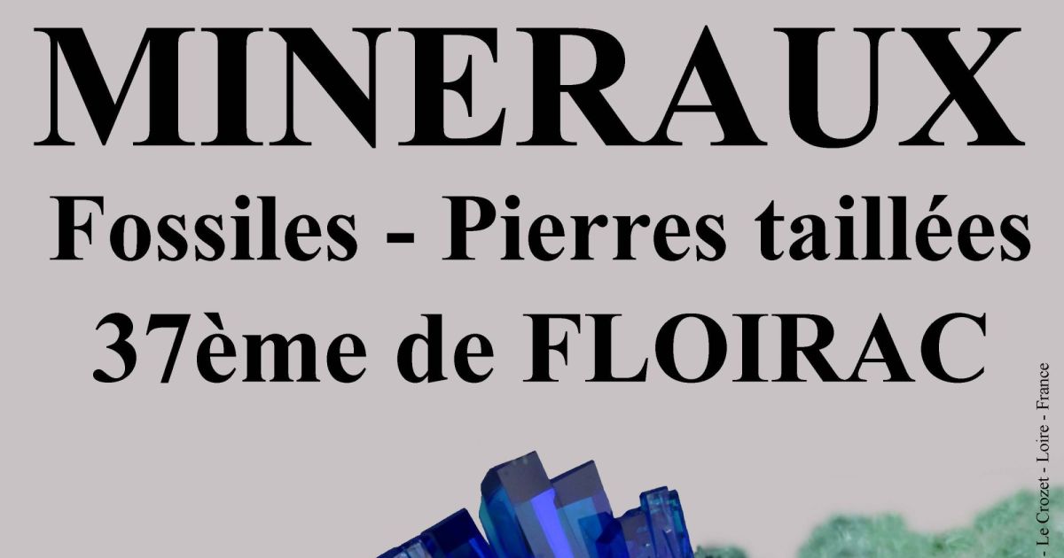 37ème salon des minéraux fossiles et pierres taillées à Floirac