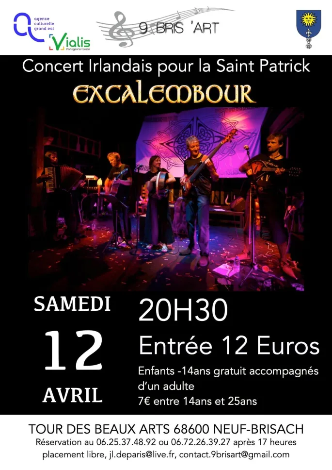 Concert de la Saint Patrick avec Excalembour le 5tet