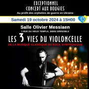 Concert aux bougies - Les 3 vies du violoncelle