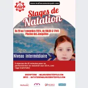 Stage de natation de la Toussaint - Niveau intermédiaire