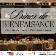 Diner de bienfaisance à la Cité du Train - Patrimoine SNCF