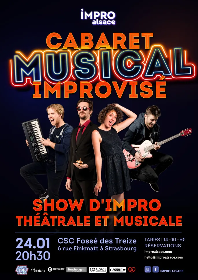 Show d'IMPRO Alsace : Cabaret musical improvisé