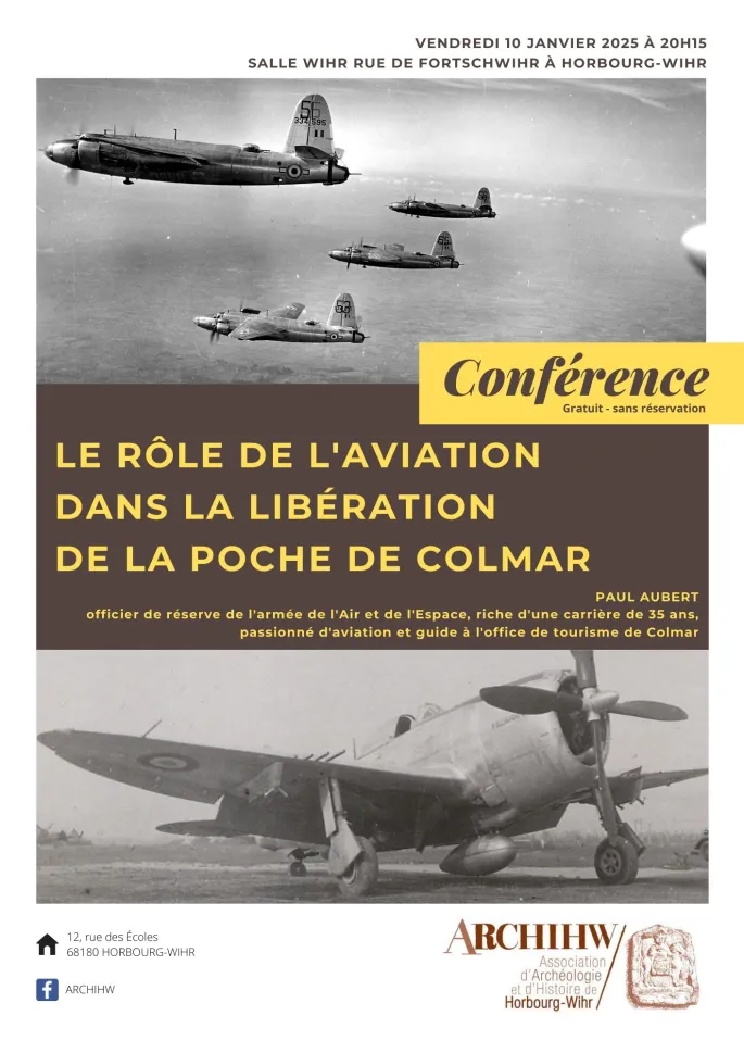 Conférence - Le rôle de l'aviation dans la libération de la Poche de Colmar