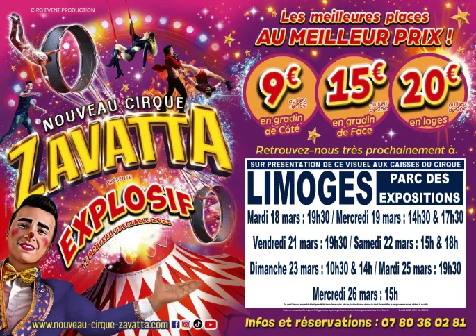 Nouveau Cirque Zavatta à Limoges 2025