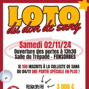 Loto de l’association du don du sang 