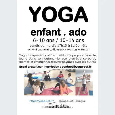 Yoga ados 10-14 ans - séance découverte