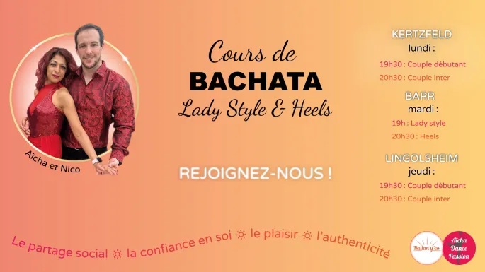 Cours de danse de couple en Bachata