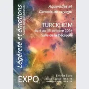 Exposition d\'aquarelles et carnets de voyage