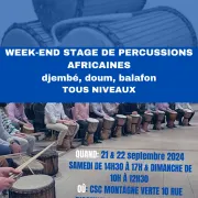 Stage de rentrée aux percussions 