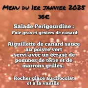 Menu 1er janvier 2025