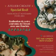 Les ateliers créatifs de Noël – Réaliser sa couronne de l’Avent à La Grenze