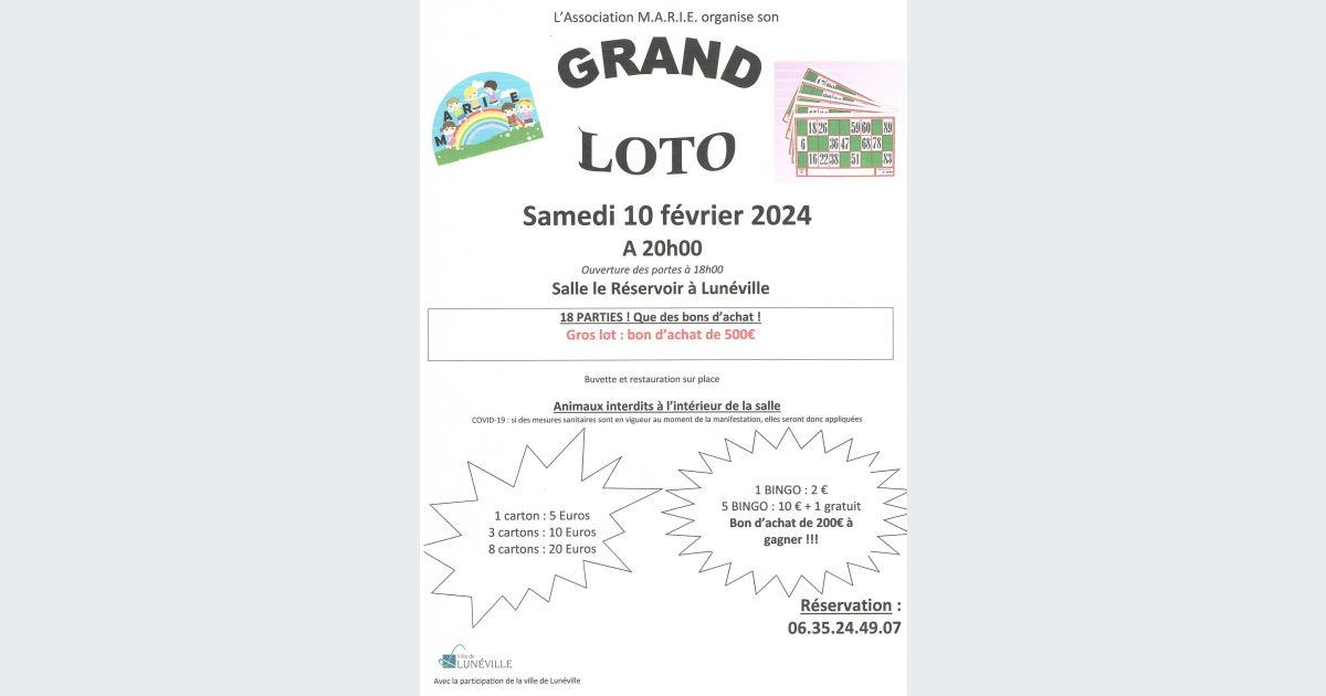 Loto-Bingo Agenda et Calendrier