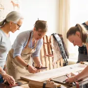 Atelier - Boule de Noël en cuir