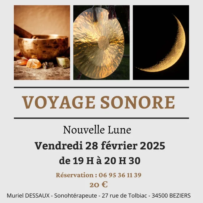 Voyage Sonore Nouvelle Lune à Béziers