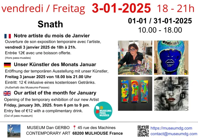 Exposition et inauguration de l'artiste Snath