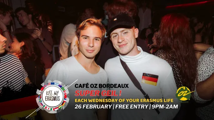 Kiss My Erasmus @ Café OZ Bordeaux 