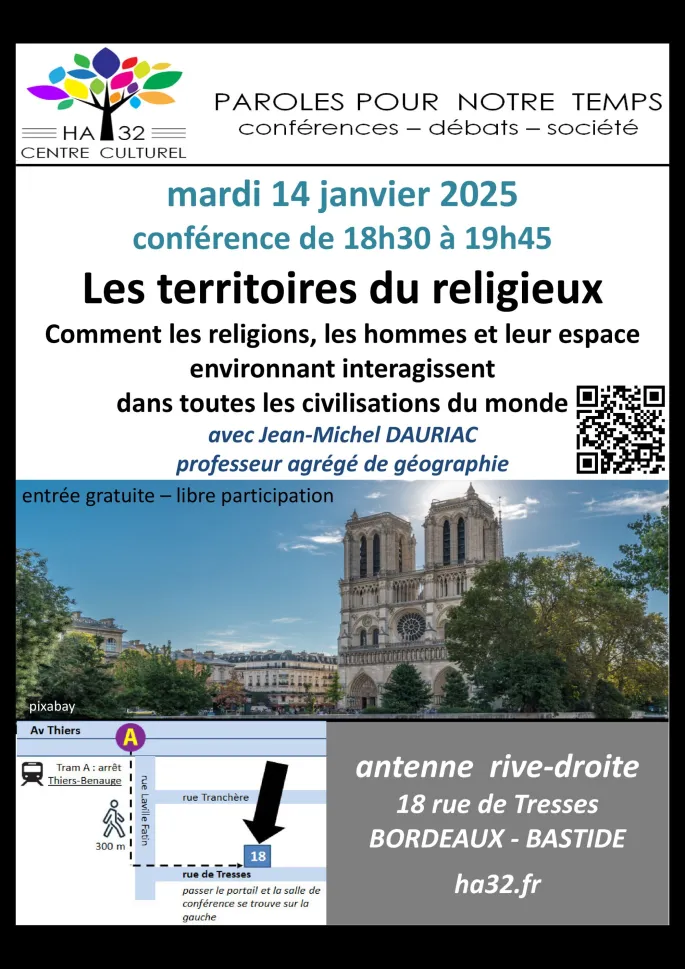 Les territoires du religieux par Jean-Michel Dauriac aggrégé de géographie