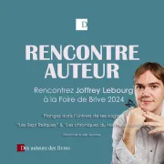 Joffrey Lebourg, auteur local de la Foire du livre de Brive 2024