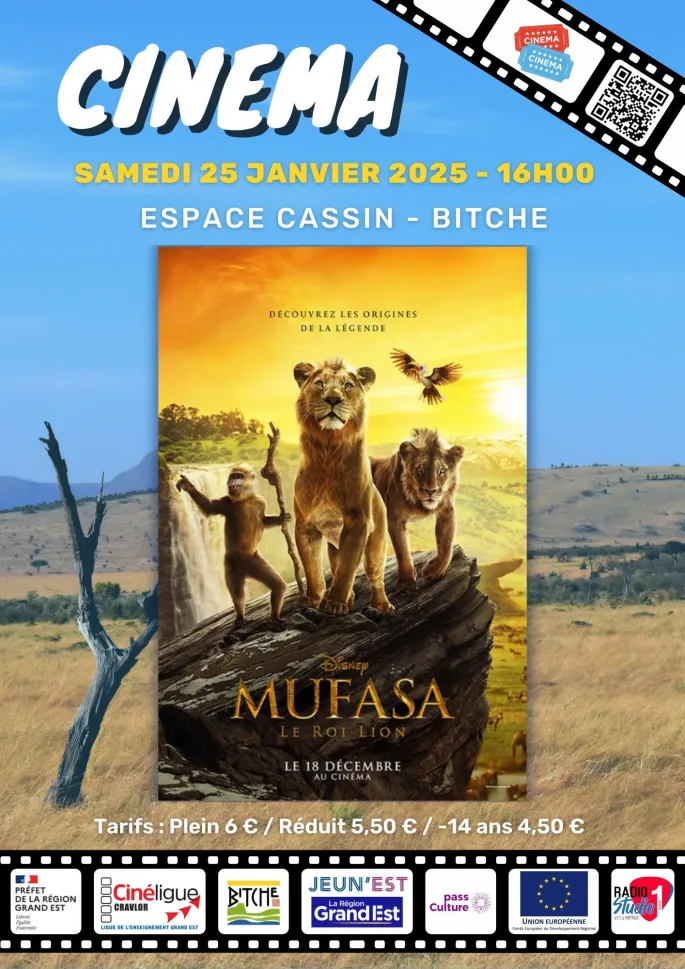 Cinéma à l'espace Cassin - Mufasa, Le Roi Lion