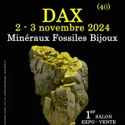 1er SALON Minéraux Fossiles Bijoux de DAX (Landes)