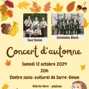 Concert d\'Automne : Saxs\'Union et les Schlembe Blesch