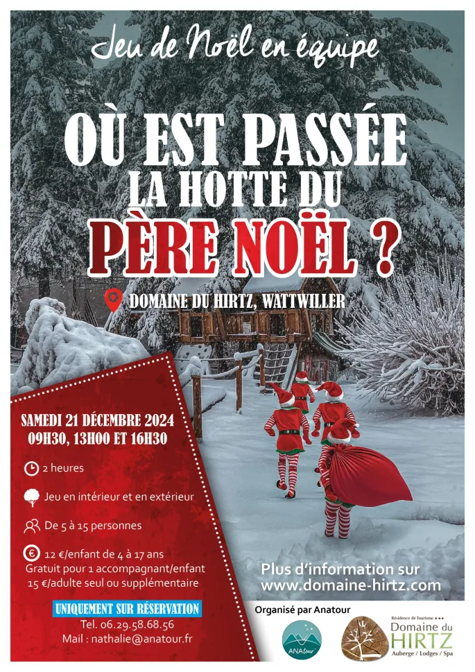 Jeu de Noël en équipe : Mais où est passée la hotte du Père Noël ? 