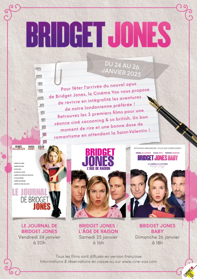 Reprises : Bridget Jones, les 3 premiers volets !