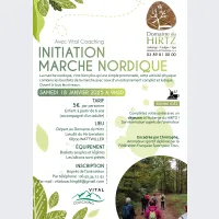 Initiation à la marche nordique &copy; Domaine du HIRTZ