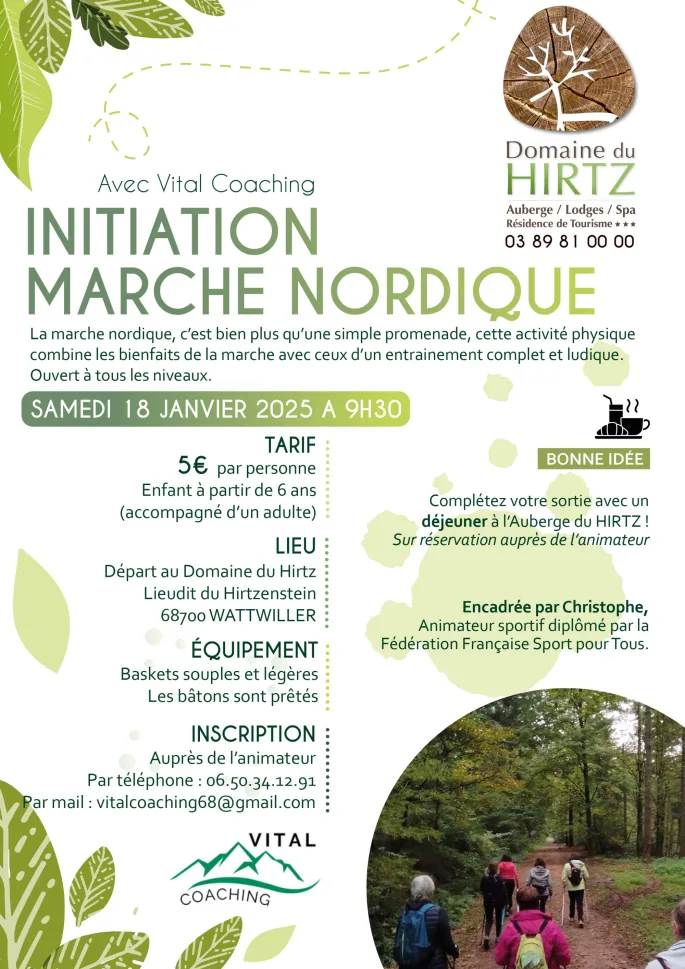 Initiation à la marche nordique