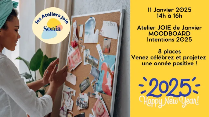 Atelier JOIE Vision Board du positif pour 2025 - Développement personnel