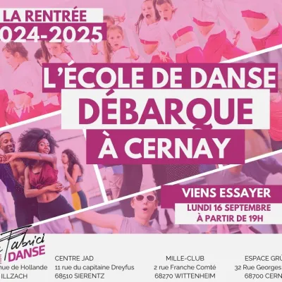 Ouverture de l\'école de danse Marc Fabrici à Cernay 