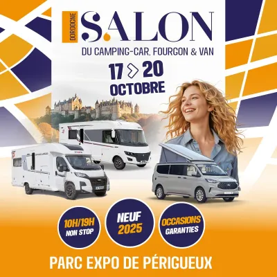 Salon du Camping-car de Dordogne du 17 au 20 octobre au Parc Expos de Périgueux