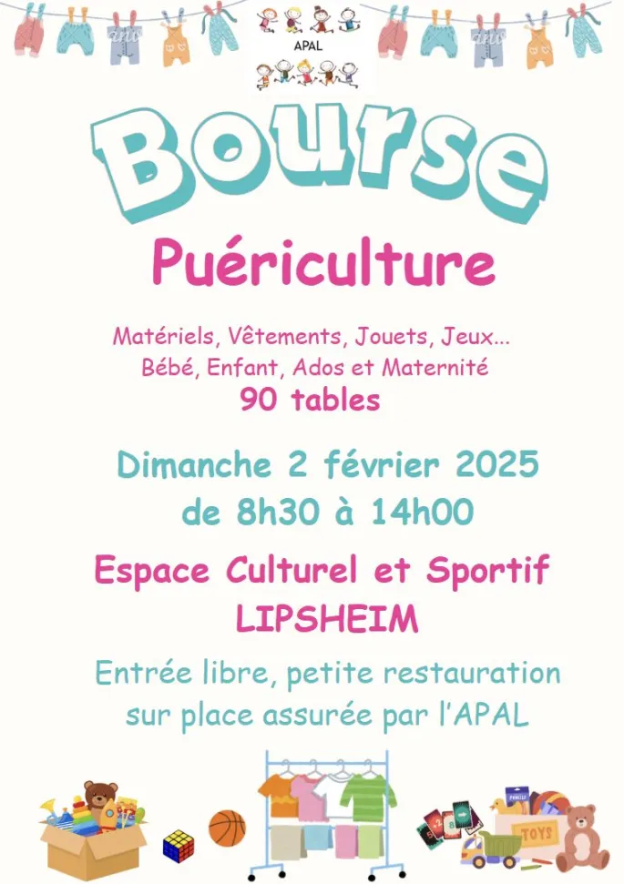 Bourse puericulture, jouets, enfance