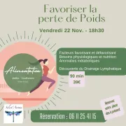 FAVORISER LA PERTE DE POIDS - atelier sur réservation