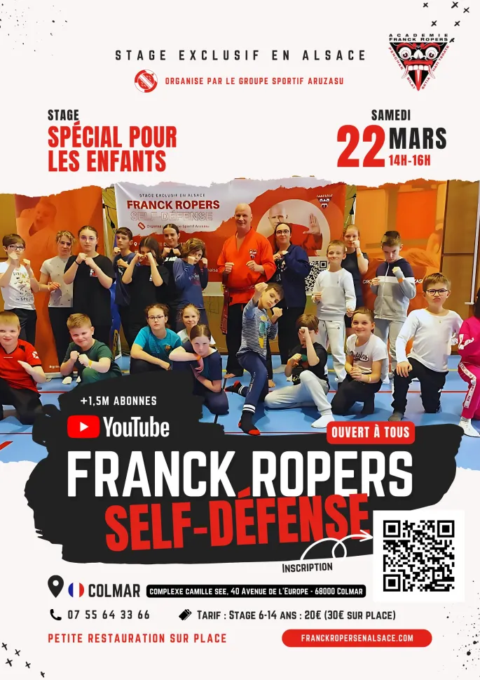 Stage Enfants Franck ROPERS / Self-Défense en Alsace (À partir de 6 ans)