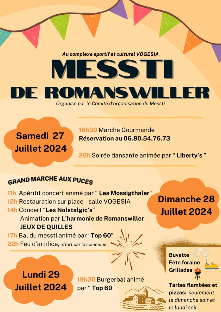 28e Grand marché aux puces et Messti de Romanswiller 2024 : date, horaires  - vide grenier, brocante, puces