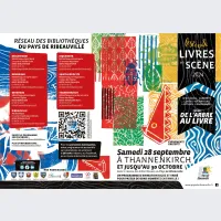  &copy; Com com du Pays de Ribeauvillé - Généré par IA à partir d'une réelle photo du festival Livres en Scène