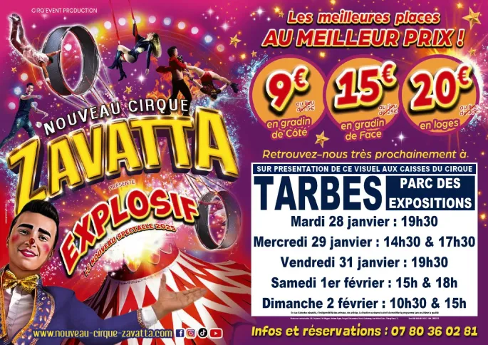 Nouveau Cirque Zavatta à Tarbes 2025