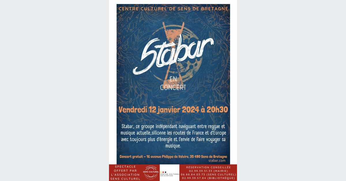 Concert Concert gratuit Stabar à SensdeBretagne 2024 places