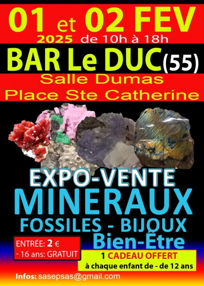 Salon des minéraux , fossiles , bijoux , bien être