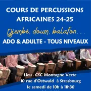  Cours de percussions ado & adulte