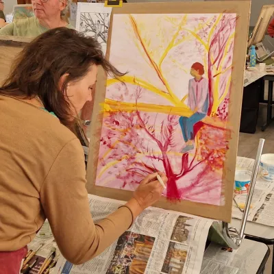 Cours de dessin et de peinture au Centre Socio Culturel de Sarrebourg