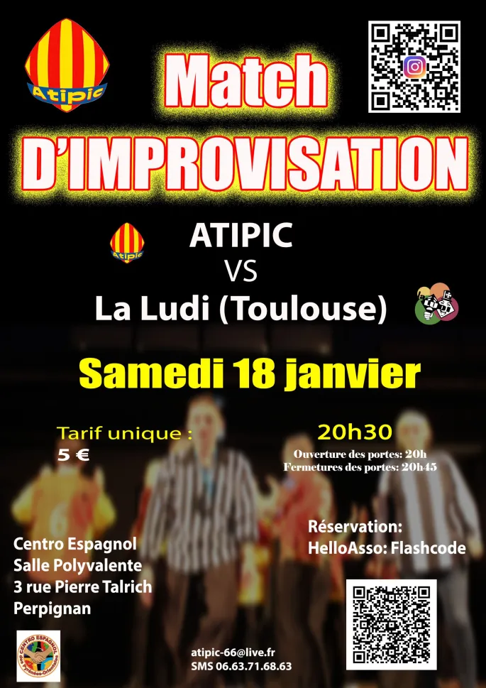 Match improvisation Atipic - la Ludi de Toulouse