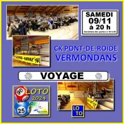 Loto du canoë-kayak club de Pont-de-Roide Vermondans