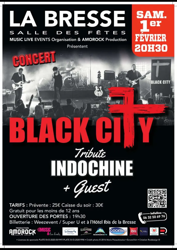 Concert Tribute Indochine par Black City 