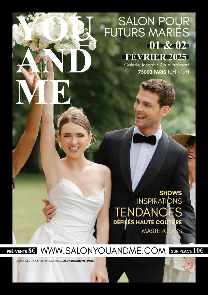 Salon du mariage You and Me - 7 rue Froissart Paris 3eme - 01/02 Fevrier 2025