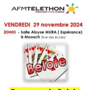 Tournoi de belote du Téléthon 