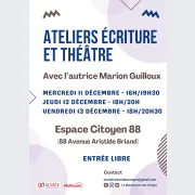 Ateliers autour de l'écriture et du théâtre