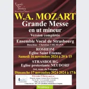 CONCERT : Grande Messe en UT mineur de MOZART